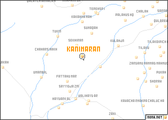 map of Kānī Marān