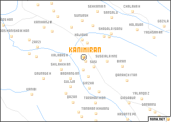 map of Kānī Mīrān