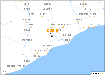map of Kanin