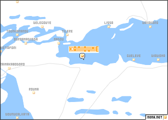 map of Kanioumé