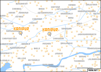 map of Kānīpur