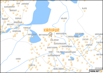 map of Kanīpur