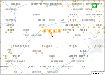 map of Kānī Qūzān