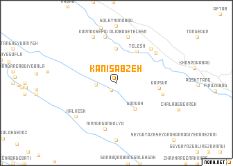 map of Kānī Sabzeh
