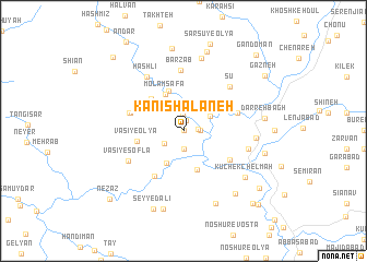 map of Kānī Shalāneh