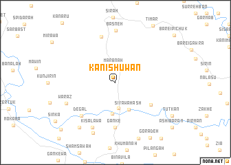 map of Kānī Shuwān