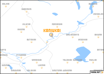 map of Kaniūkai