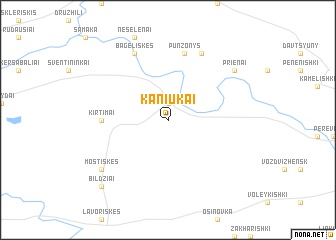 map of Kaniūkai