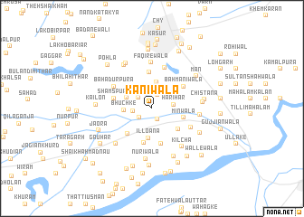 map of Kaniwāla