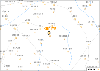 map of Kaniye