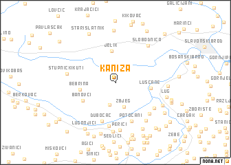 map of Kaniža