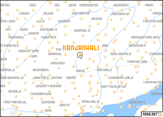 map of Kānjanwāli