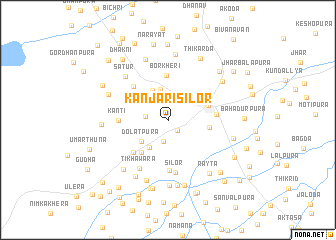 map of Kānjari Sīlor