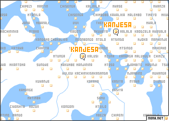 map of Kanjesa