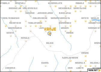 map of Kanje