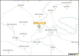 map of Kanjiža