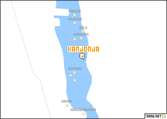 map of Kanjonja