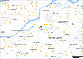 map of Kanjoowāla