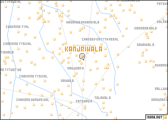 map of Kanjrīwāla