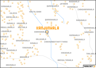 map of Kanjūnwāla