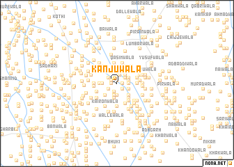 map of Kānjūwāla