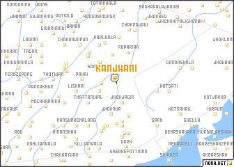 map of Kanjwāni