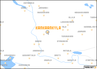 map of Kankaankylä