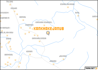 map of Kankhak-e Janūb