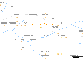 map of Kankoromwena
