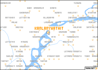 map of Kanlan Ywathit