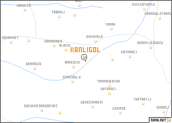 map of Kanlıgöl