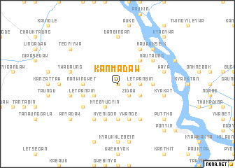 map of Kanmadaw