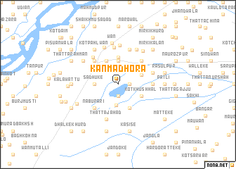 map of Kān Madhora