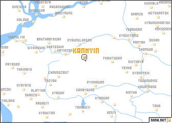 map of Kanmyin