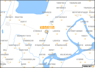 map of Kanmyin