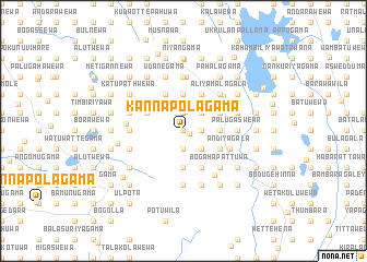 map of Kannapolagama