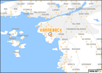 map of Kannebäck