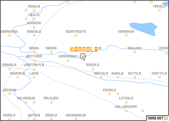 map of Kännölä