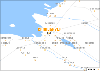 map of Kannuskylä