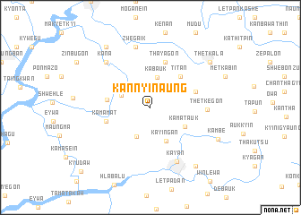 map of Kannyi-naung