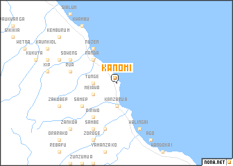 map of Kanomi