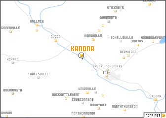 map of Kanona