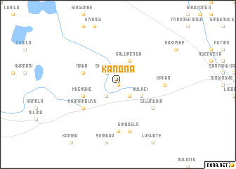 map of Kanona