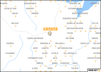 map of Kanona