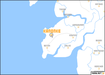 map of Kanonké