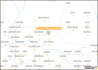 map of Kanouaragou