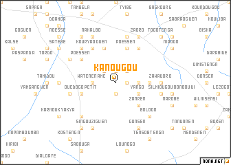 map of Kanougou