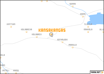 map of Känsäkangas