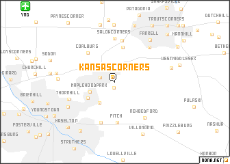 map of Kansas Corners