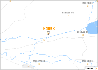 map of Kansk